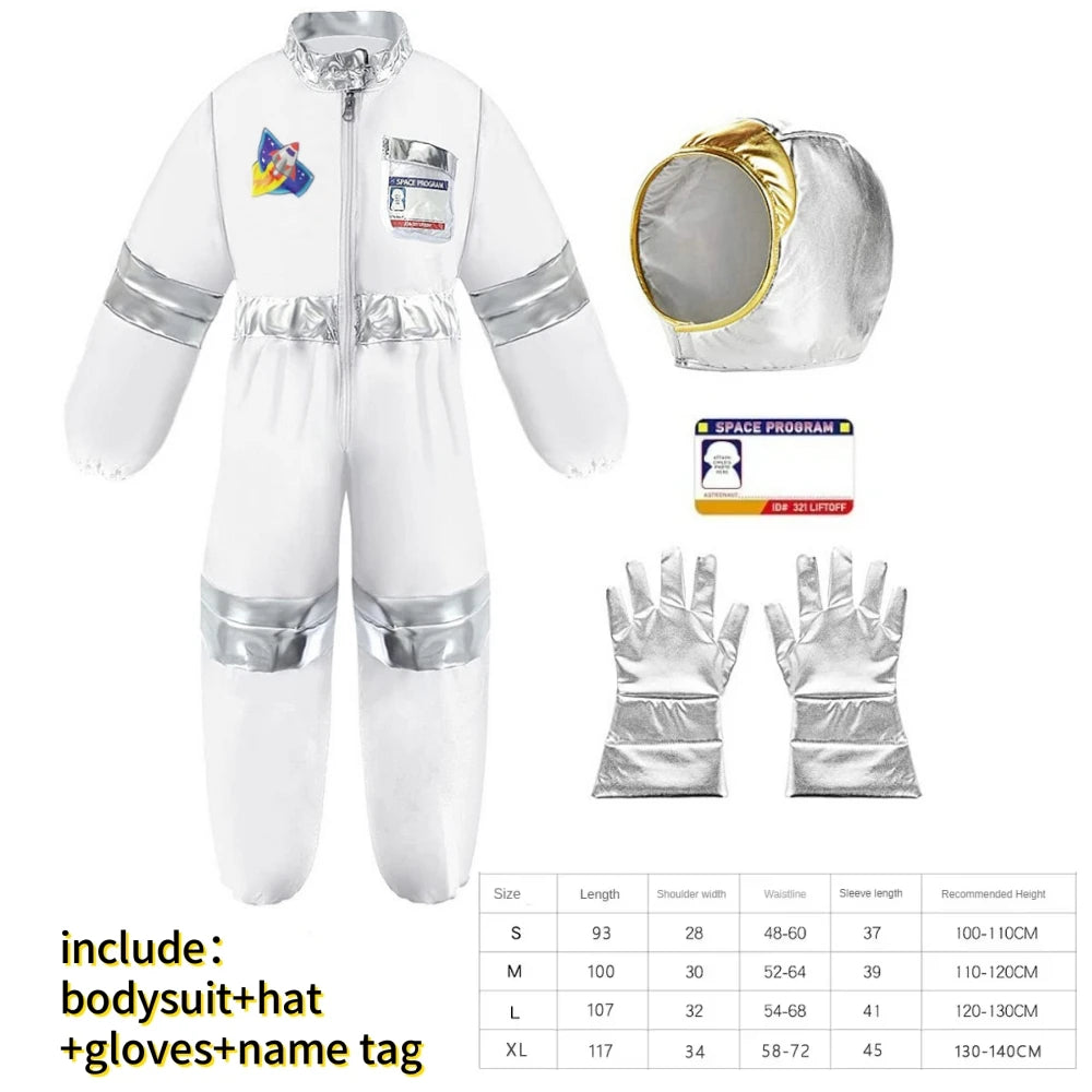 Boy'S Space Suits Astronaut Costume For Kids Cosplay Girl Space Performance Astronaut Spaceman