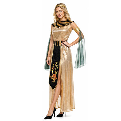 Couples Medieval Ancient Egypt Egyptian Pharaoh King Cleopatra Queen Costume - alternate view 3