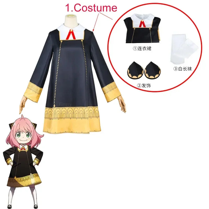 Halloween X Familie Anya Vervalser Costume Kostuum Anime Costume Volwassen Kleding - Only Wig 5 / S