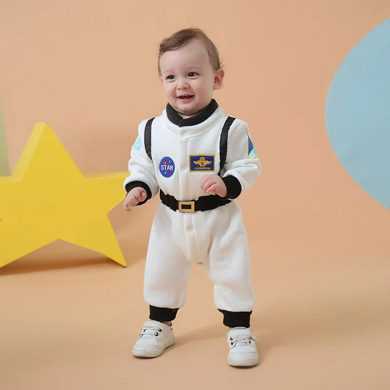 Halloween Costume Cute Astronaut Spacesuit Rompers Toddler Infant Newborn Jumpsuit for - Orange ST Space Suit / 70(3-6 months