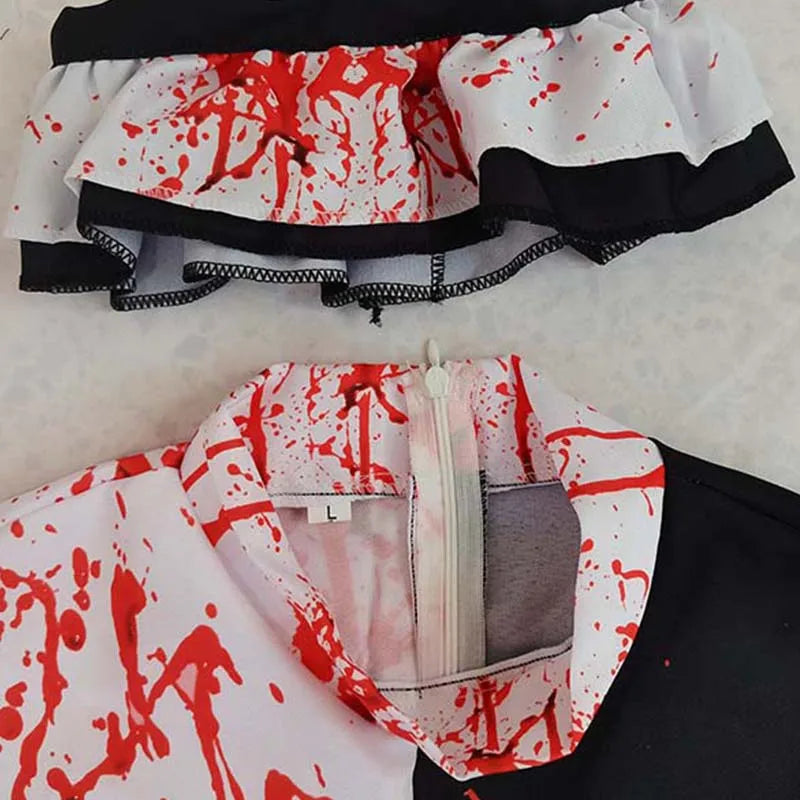 Men's Men Art The Clown Movie Terrifierr 2 Bloody Jumpsuit Horror Outfits Costume - alternate view 4