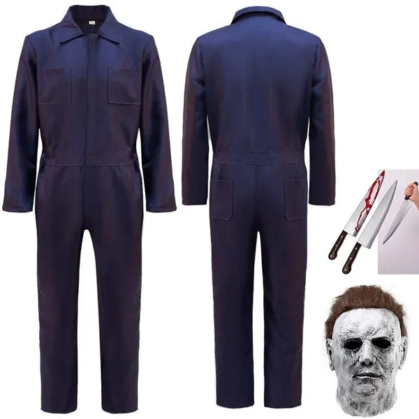 Men's Bloody Slasher Costume - Horror Halloween Coveralls