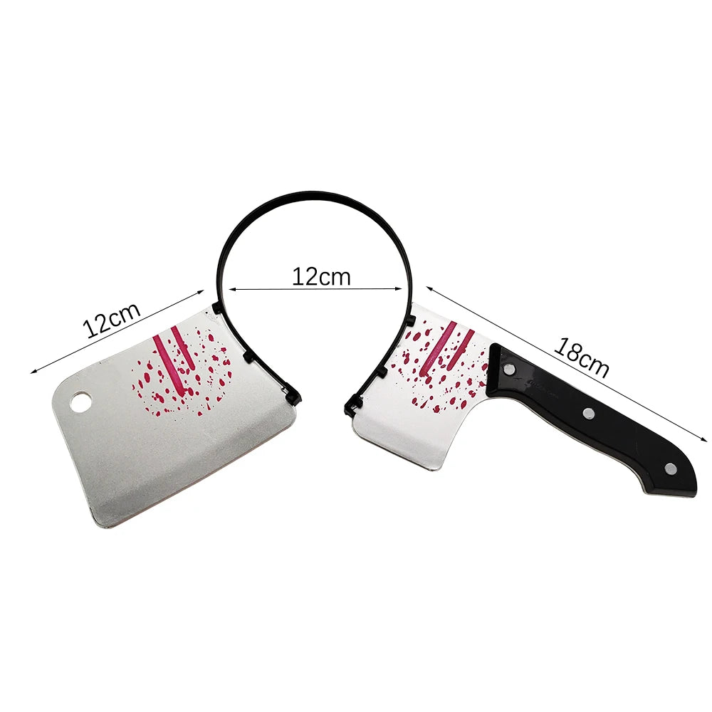 Fake Axe Knife & Scissors Halloween Headbands