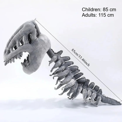 New Dinosaur Plush Hat Cartoon Skeleton Headgear Halloween Costume Funny Soft Doll Celebrity Style Surprise - product image 6