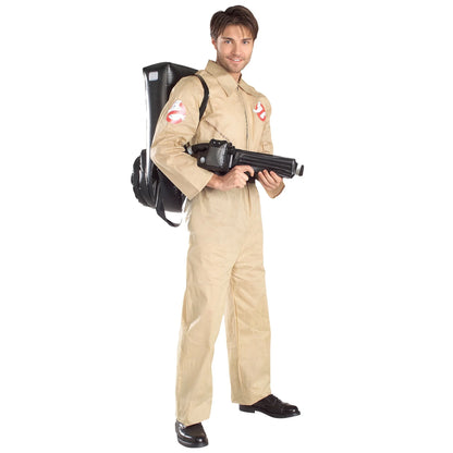 Ghostbusters Costume with Proton Pack Accessory for Kids Adult Ghostbusters Jumpsuit Ghost Hunter for Halloween Cosplay Outfits