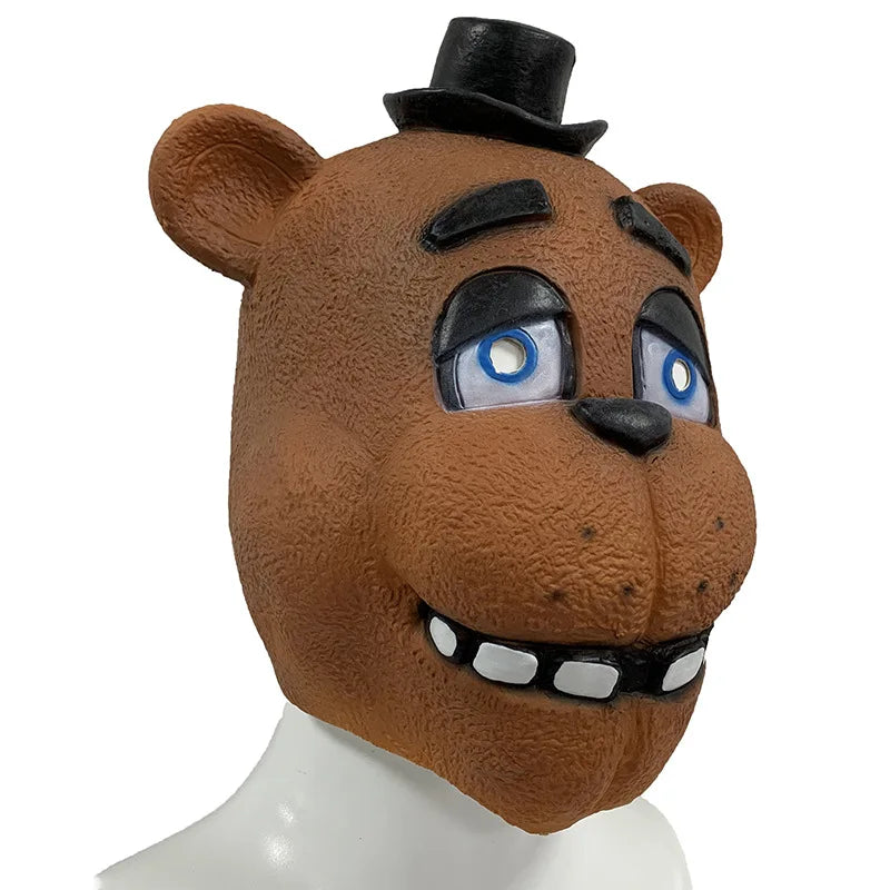 Game Five Nights Halloween Animal Terror At Freddy Costume Mask Freddy's Latex Helmet - View 4