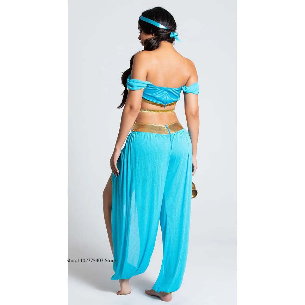 Women's Peacock Arabian Princess Halloween Costume