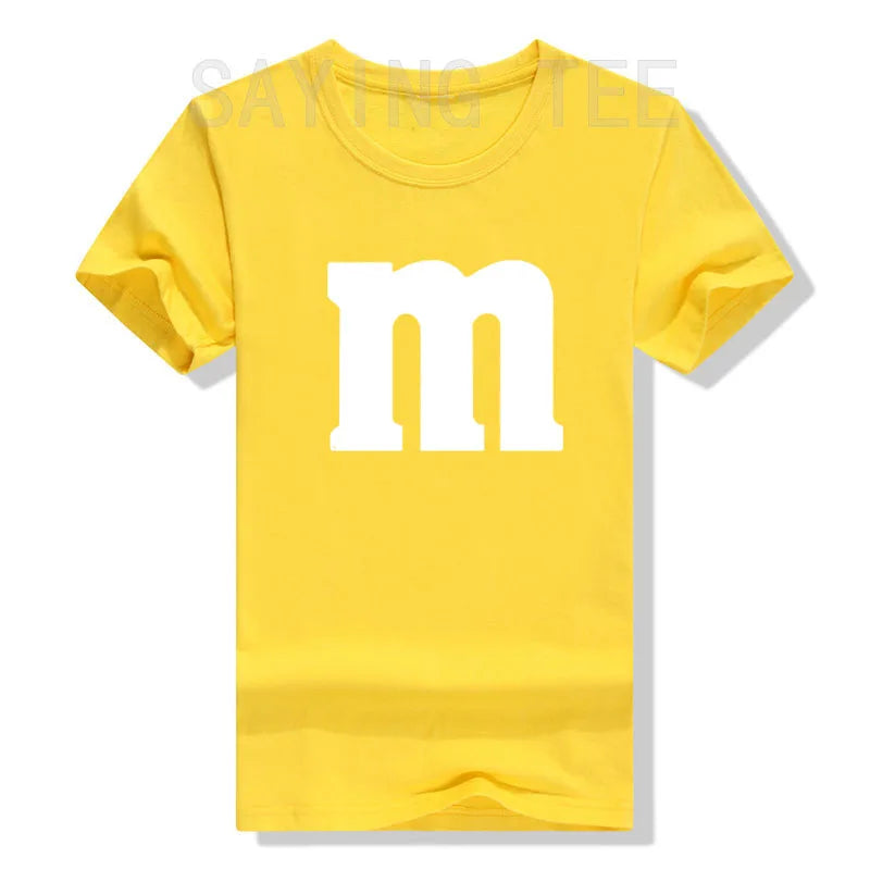 Women's Letter M T-Shirt Chocolate Candy Team T-Shirt Ropa Plus Mujer Top Costume - alternate view 13