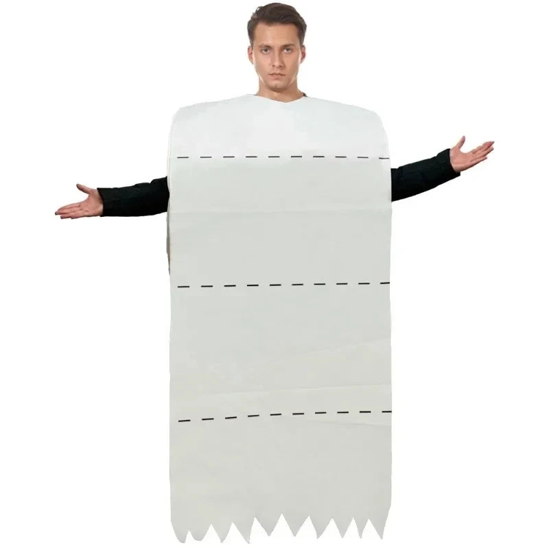 Halloween Couple Spoof Toilet Paper Makeup Stage Performance Cosplay
