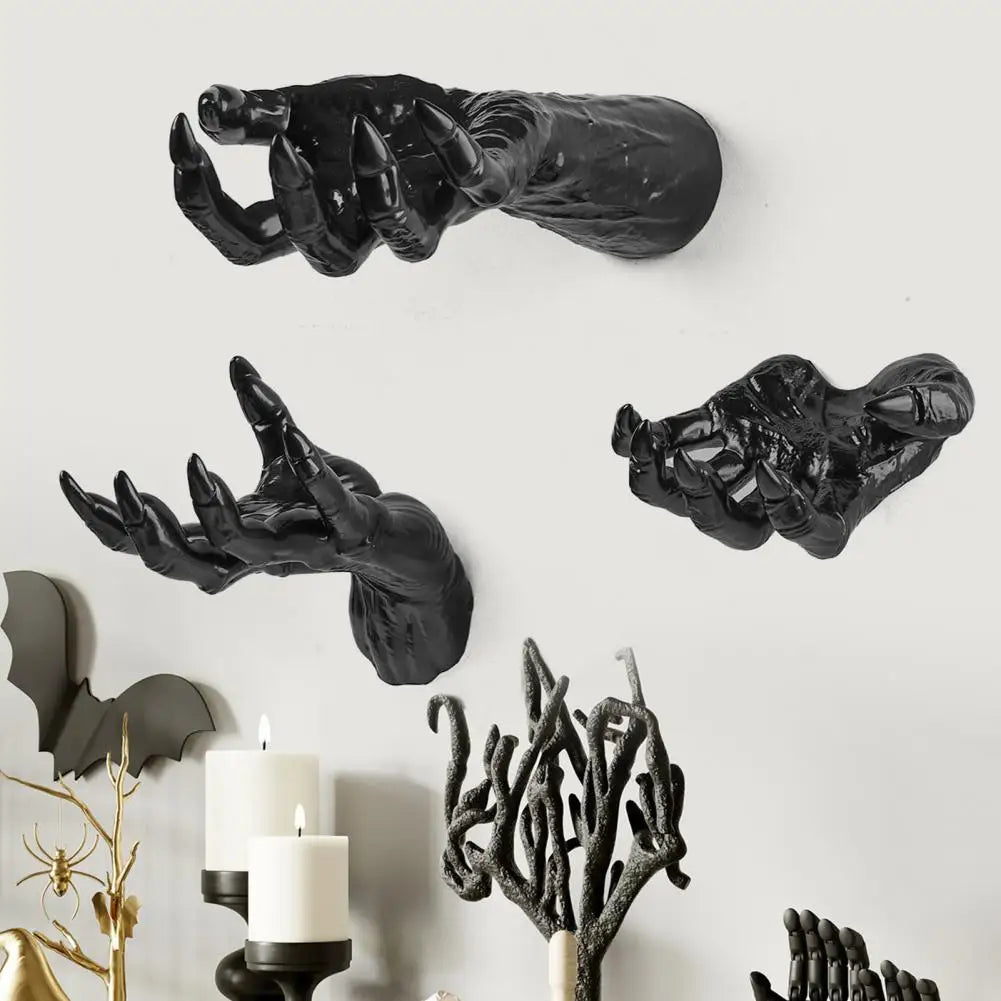 Resin Halloween Claws Halloween Wall Mounted Hands Spooky Claw Ornament Life - product image 4