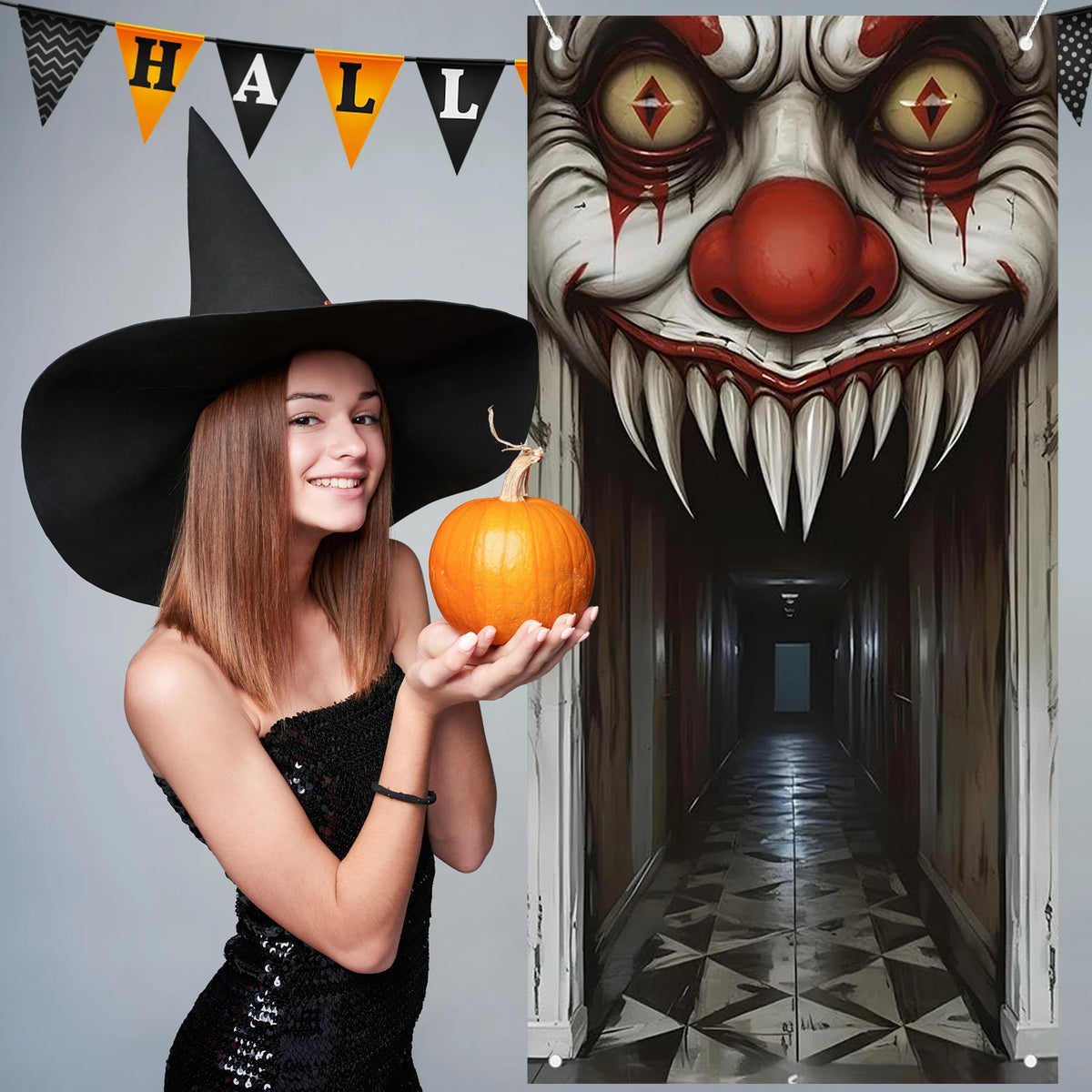 Zombie & Witch Halloween Decoration - product image 2