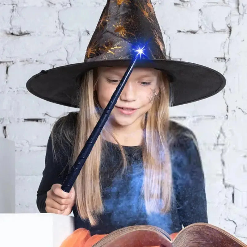 Lighting Up Wizard Wand Toys, Children Witch Props, Halloween Decorations, Party Costumes Accessories - product image 2