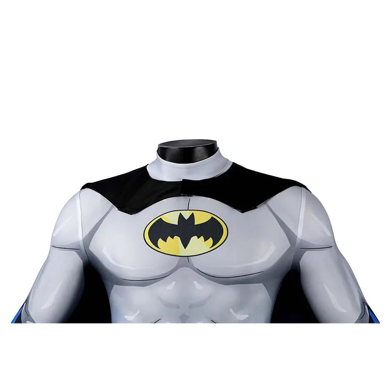 The Batman Costume Cos Animation Version Jumpsuit Halloween Props Bodysuit Adult - J25028BA / Size 3XL