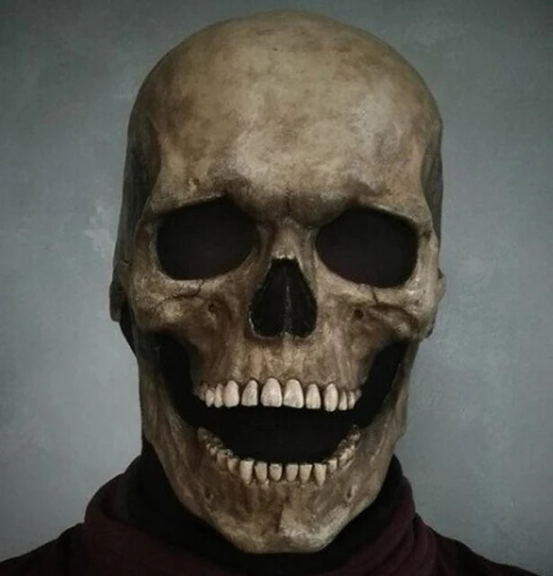 Halloween Mask Latex Mask Skull Mask Horror Decoration Full Head Skull Mask Helmet Movable Jaw Masque Gifts - product image 10