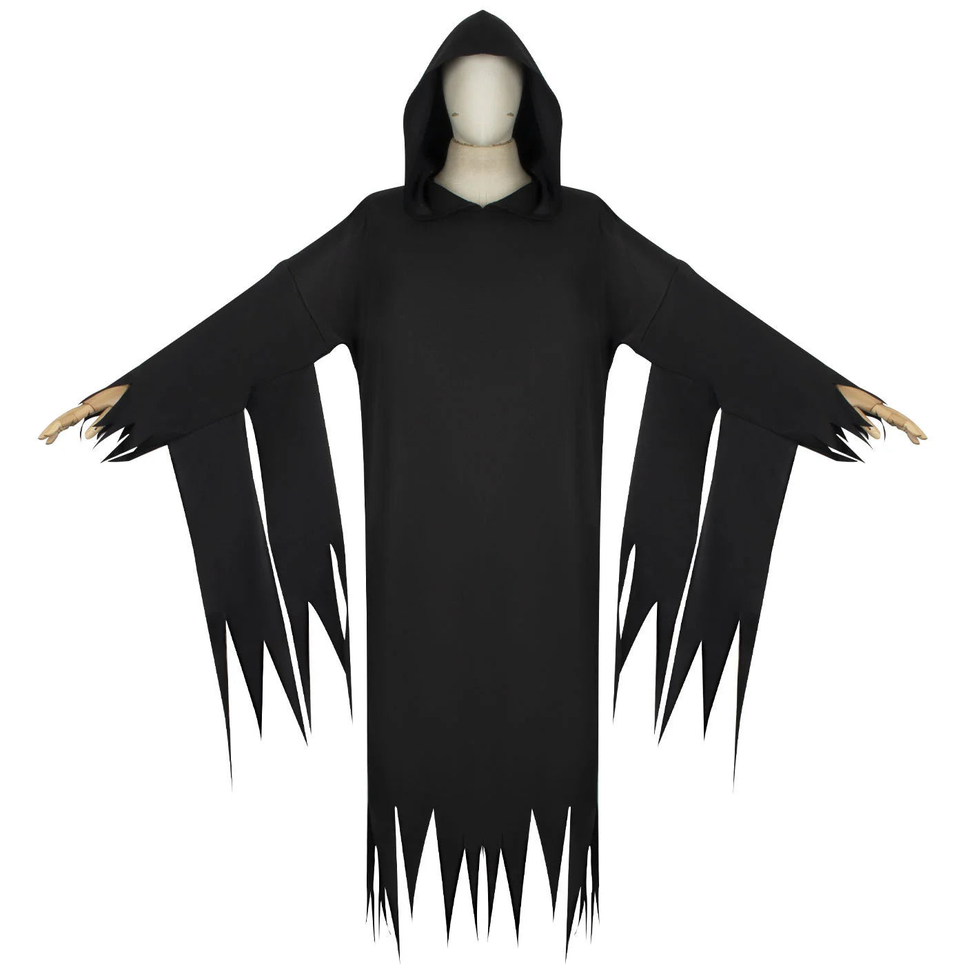 Halloween Cospaly Dress Adult Men Women Demon Scream Ghosts Death Demon Hoodie with Mask - Excluding Mask / S