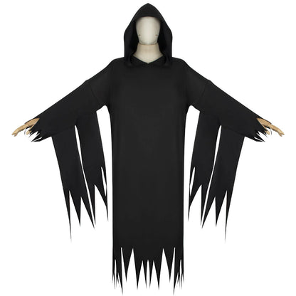 Halloween Cospaly Dress Adult Men Women Demon Scream Ghosts Death Demon Hoodie with Mask - Excluding Mask / S