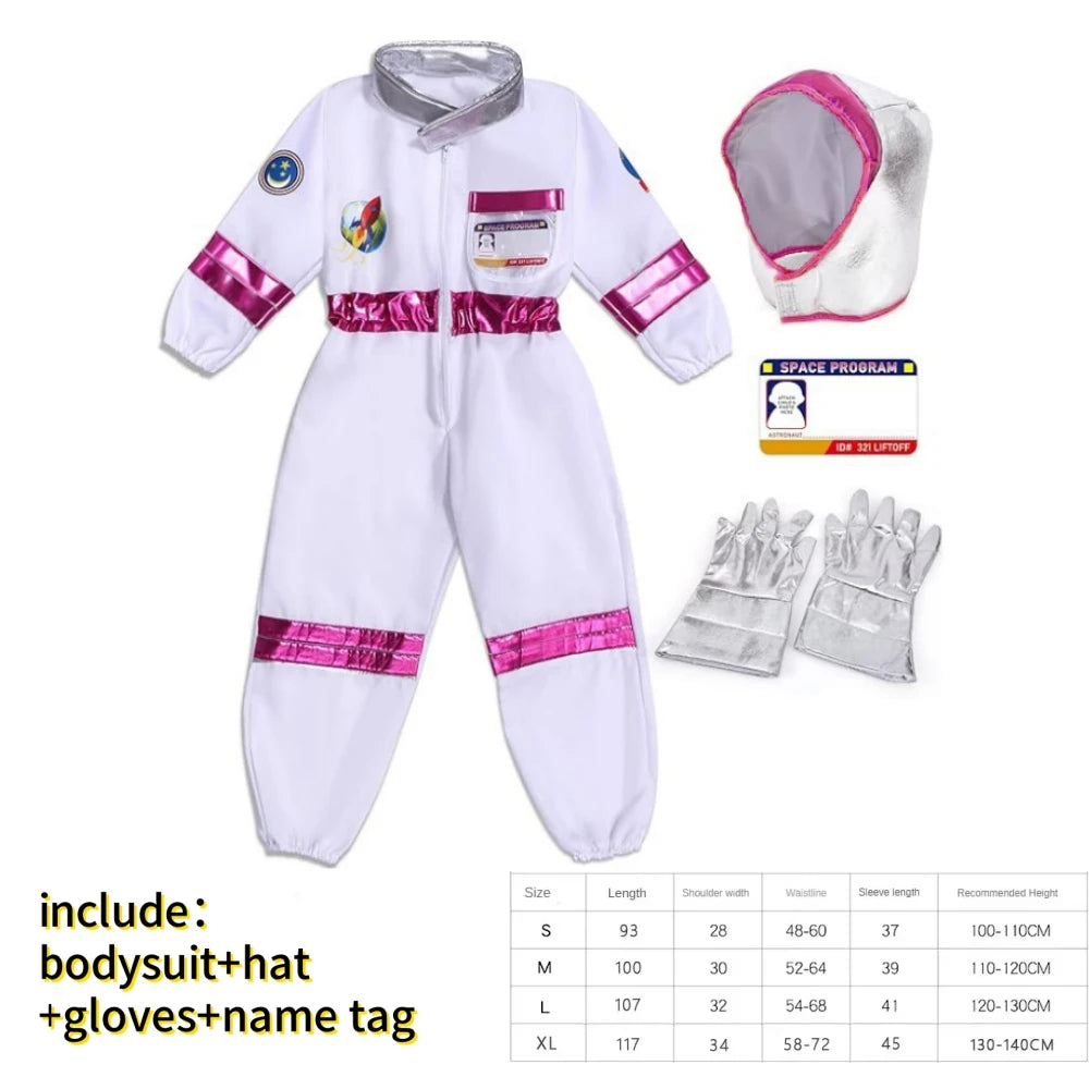 Boy'S Space Suits Astronaut Costume For Kids Cosplay Girl Space Performance Astronaut Spaceman