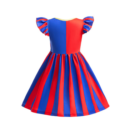 Pomni Halloween Costume for Kids the Amazing Digital Circus Character Derss Gloves and - Clown Dress B 01 / 150(9-10Y)