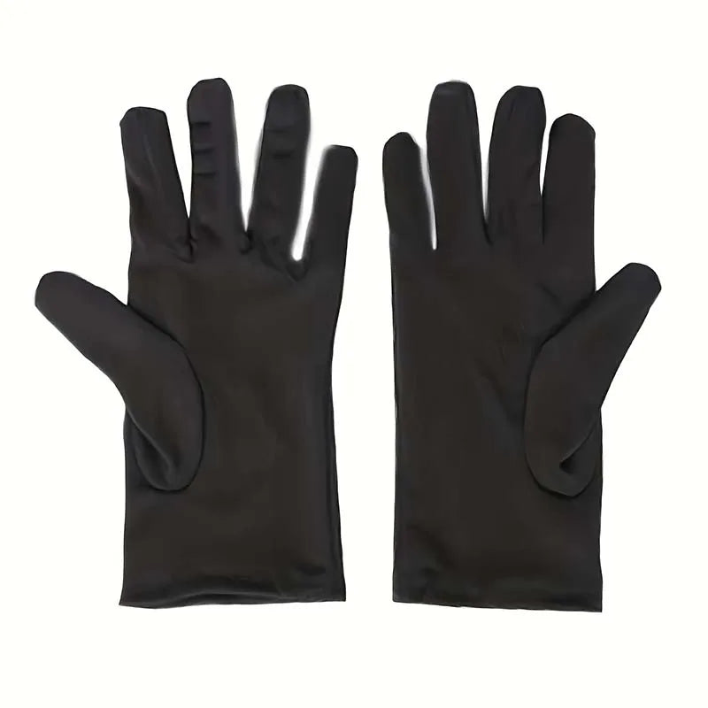 Adult Halloween Costume with Gloves Men Women Game Cape Medieval Black Hoodie Cloak - View 4