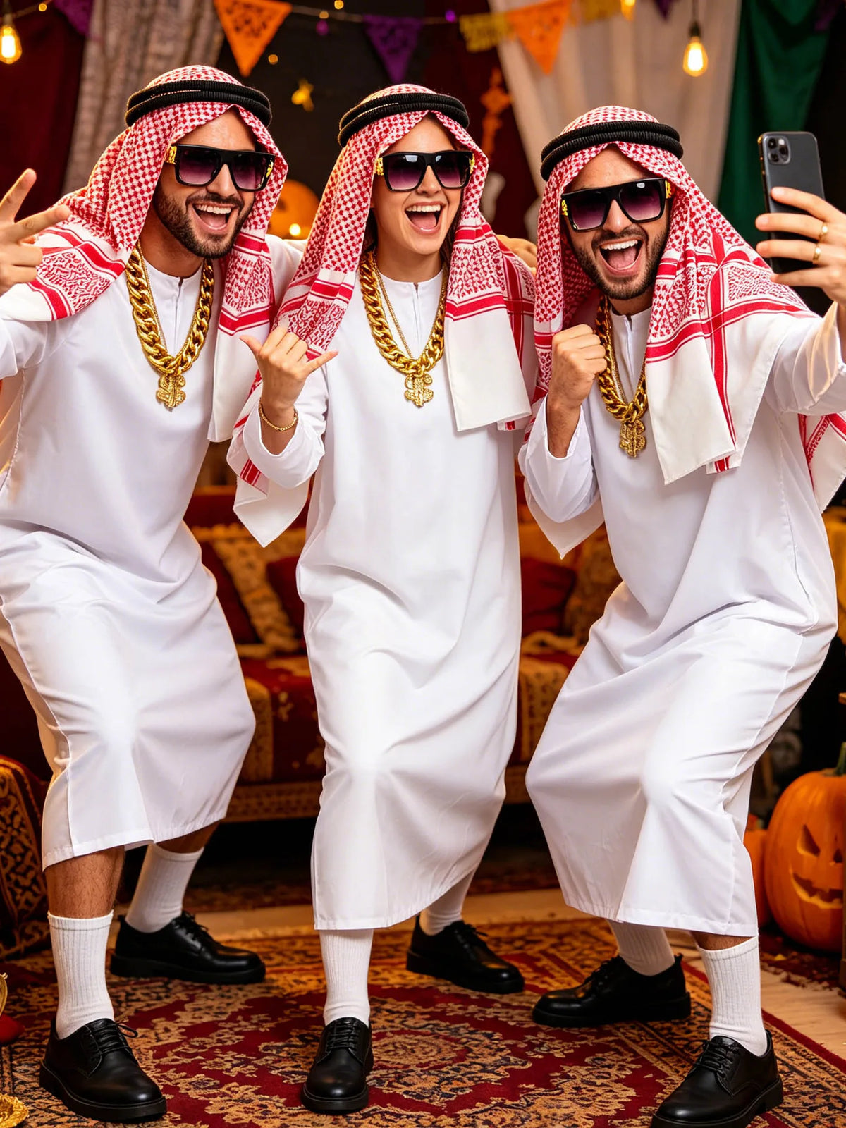 Arab Emirate Shepherd Prince Adult Halloween Costume - product image 3