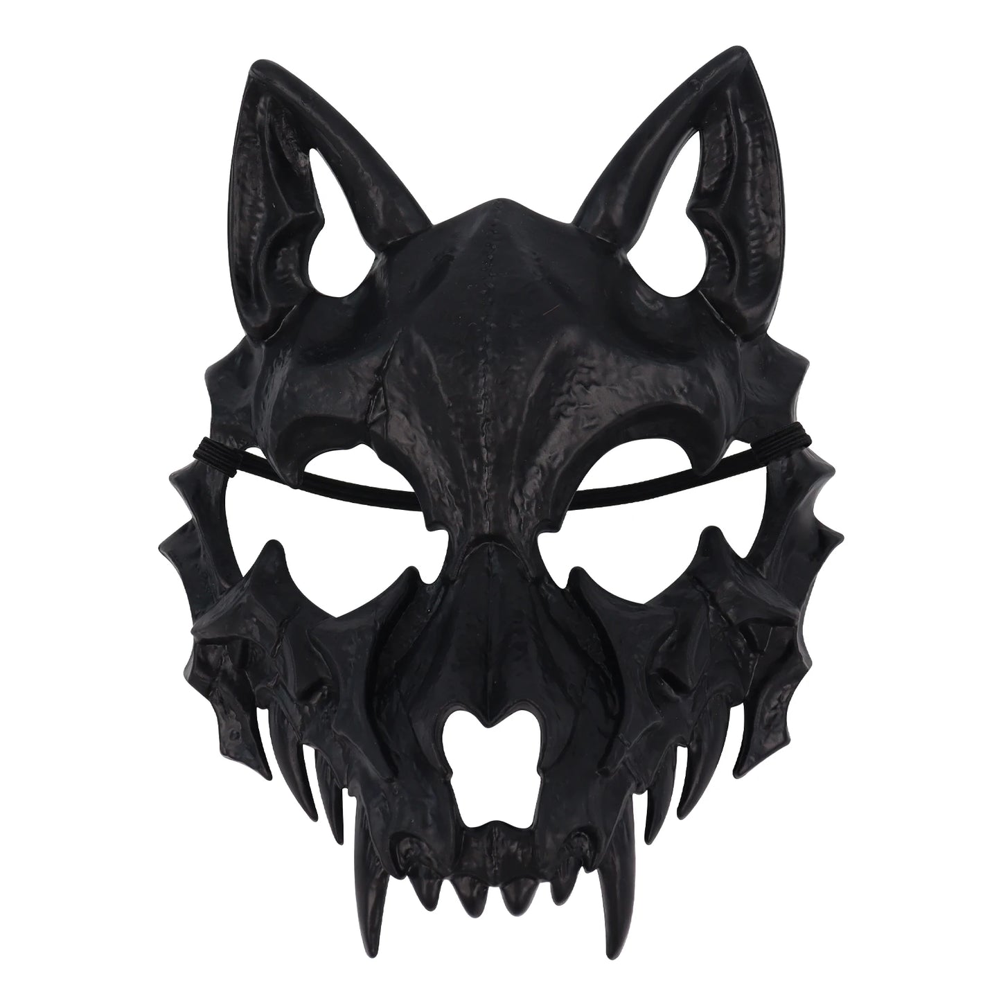 Scary Animal Half Face Mask Costume Accessory for Halloween - White