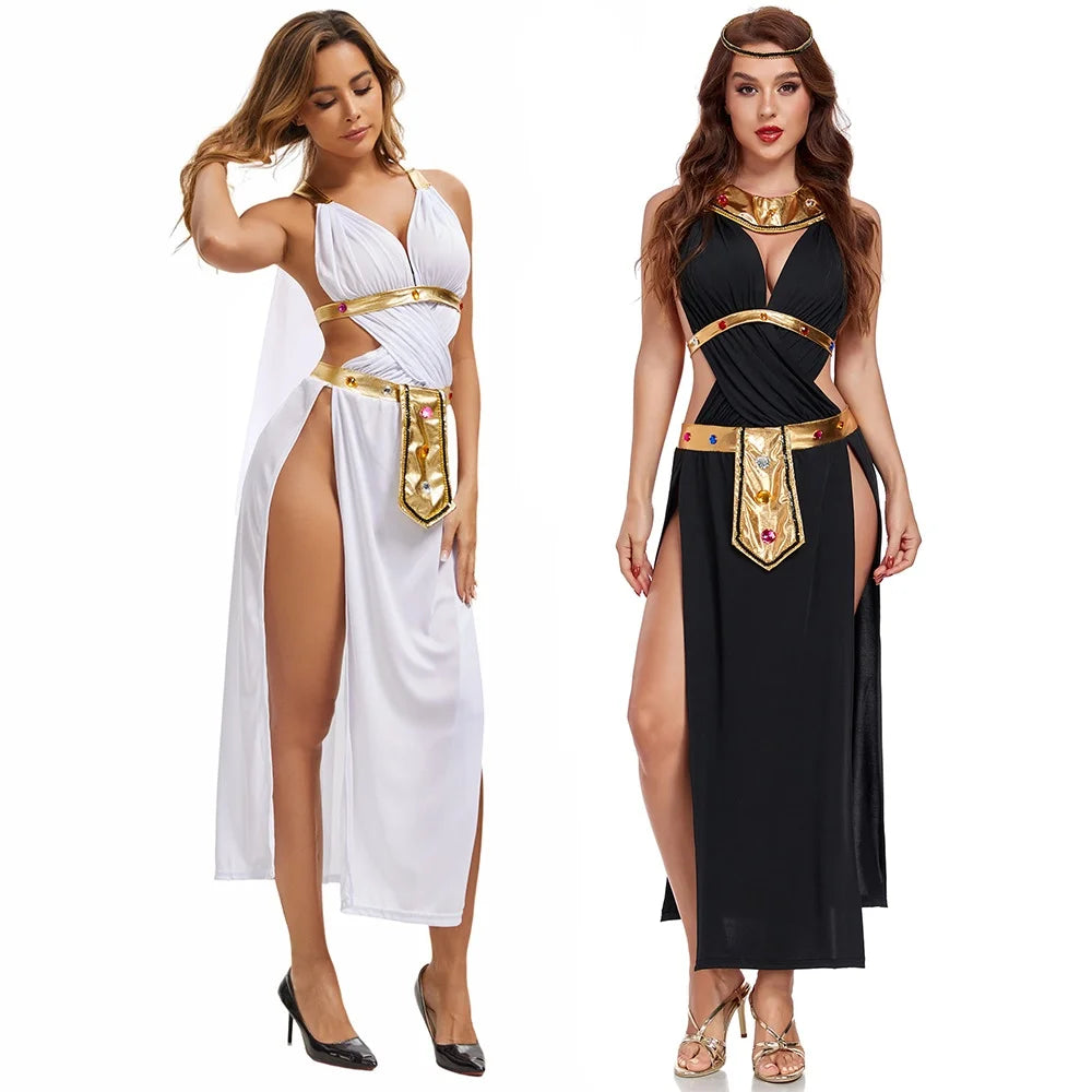 Sexy Greek Goddess Costume Ancient Roman Egyptian Style Female Spartan Queen Costume Halloween Party Role - product image 1