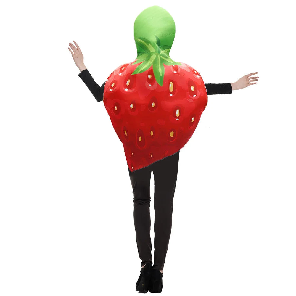 Halloween Cosplay Fish Costume Fruit Strawberry Adult Unisex Outfits Carnival Party Cosplay Funny Fish Animal Dress up Women Clo