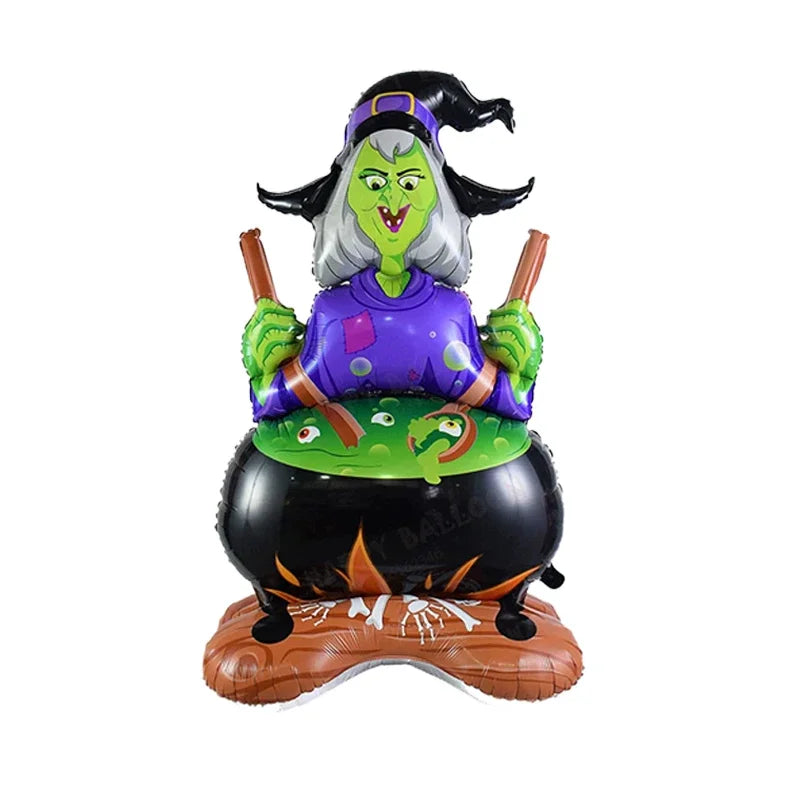 1-Piece Halloween - Themed Witch Grim Reaper Balloon Set 2025 Halloween - product image 3