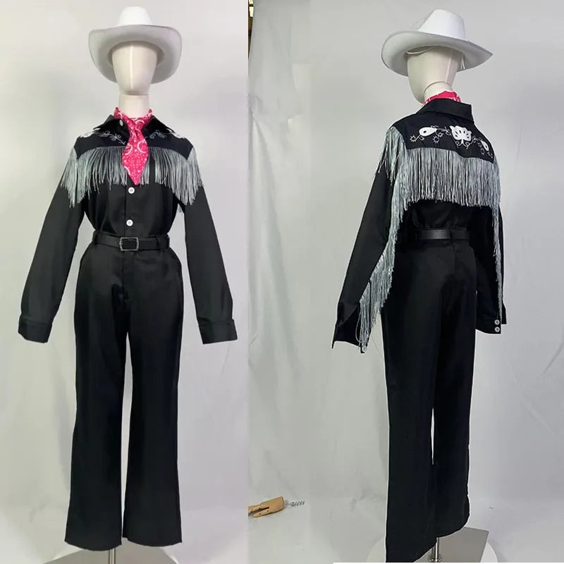 Western Doll Cowboy-Inspired Costume with Hat Cowboy With Scarf Western Long Sleeve