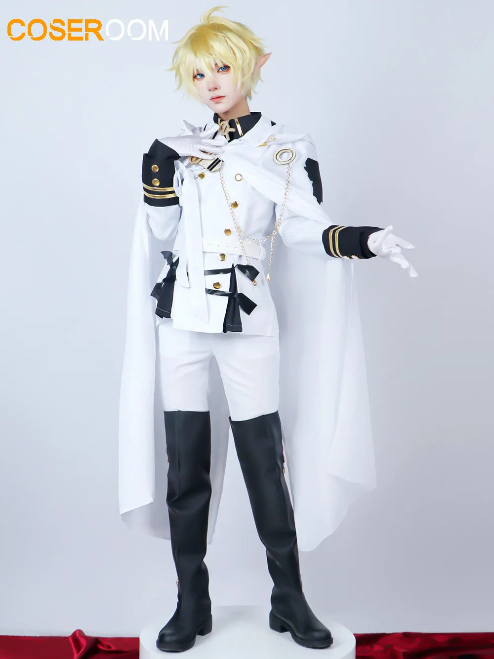 Anime Seraph of the End Hyakuya Mikaela Costume Hyakuya Mikaela Suit Uniform Halloween - Costume / XXL