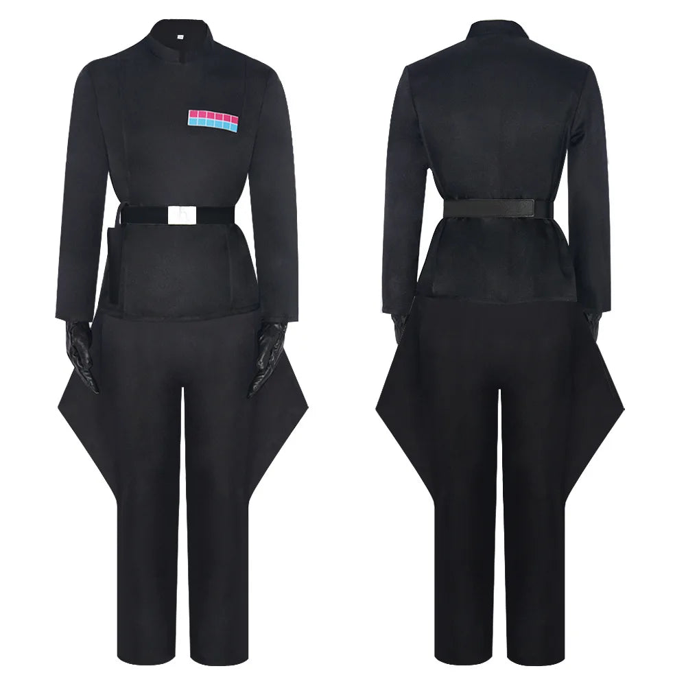 Men Movie Guerre Stellari Imperial Officer Costume for Halloween Rogue Costume Uniform - WHITE / M