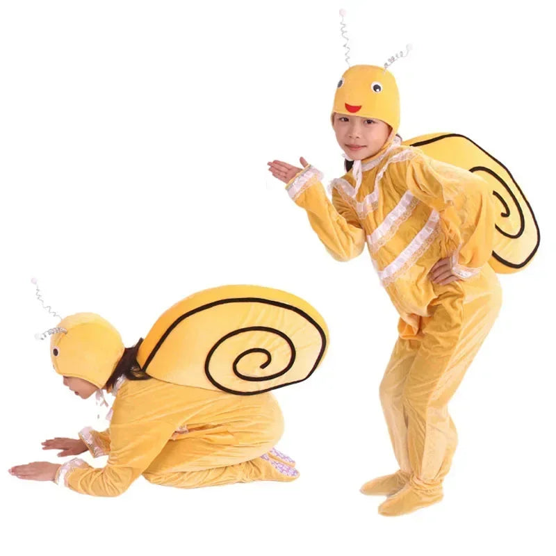 Yellow Snail Costume | Kids & Adults Animal Dress-Up