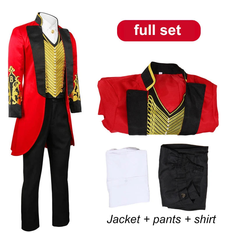 Circus Costume for Adult Men PT Barnum Greatest Showman Halloween Costume Performance - C000217-002 / L