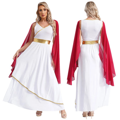Women's Greek Ancient Princess Deity Queen Flowy Tulle Chiffon Costume - alternate view 17