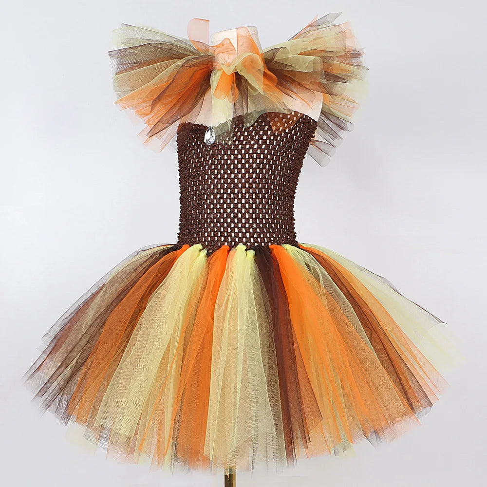 Girls Lion Tutu Halloween Costume