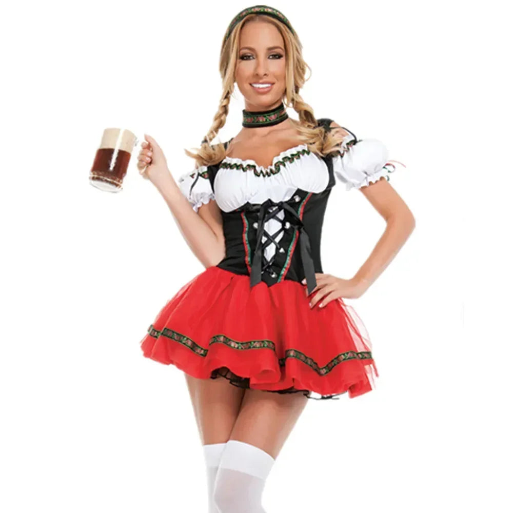 Kids' Kids' Oktoberfest Dirndl Costume Dress Women Germany Beer Maid Tavern Wench - product image 7