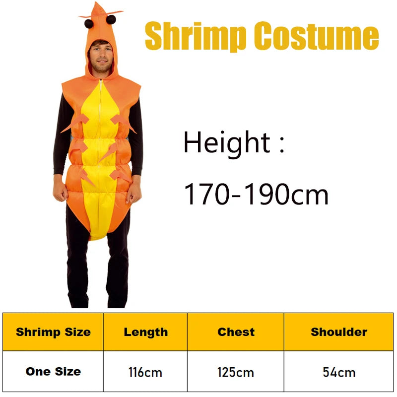 Shrimp, Crab & Lobster Costumes for Adults | Funny Seafood Outfits