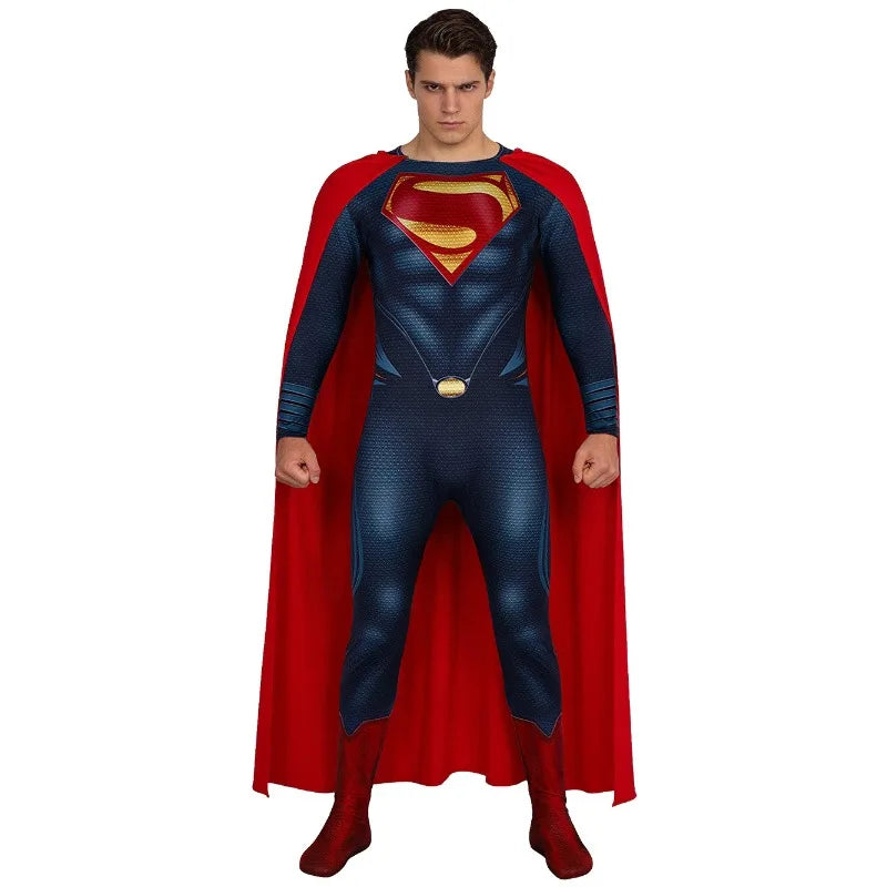 Superman Costume Halloween Costume Male and Female Hero Costume - New Superman / 180