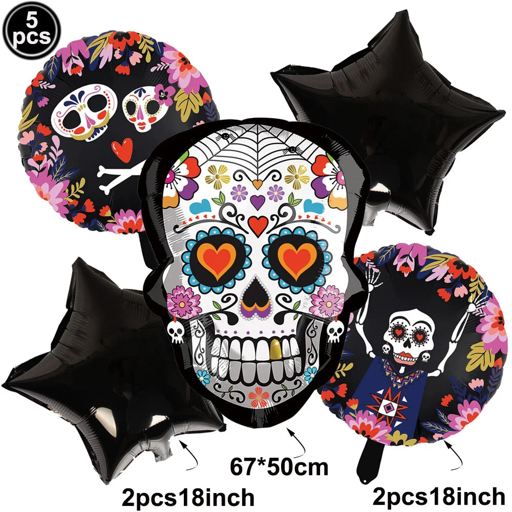 Day of the Dead Skull Party Tableware Set - product image 28