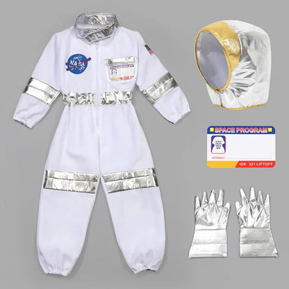 Kids Astronaut Suit Space Costume Halloween Cosplay Party Outfit for Boys Girls School Performance Wear with - product image 6