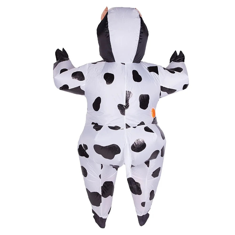 Cartoon Animal Inflatable Cow Inflatable Costume Adult Men Women Blowup Fancy Party Dress Halloween Suit - product image 2