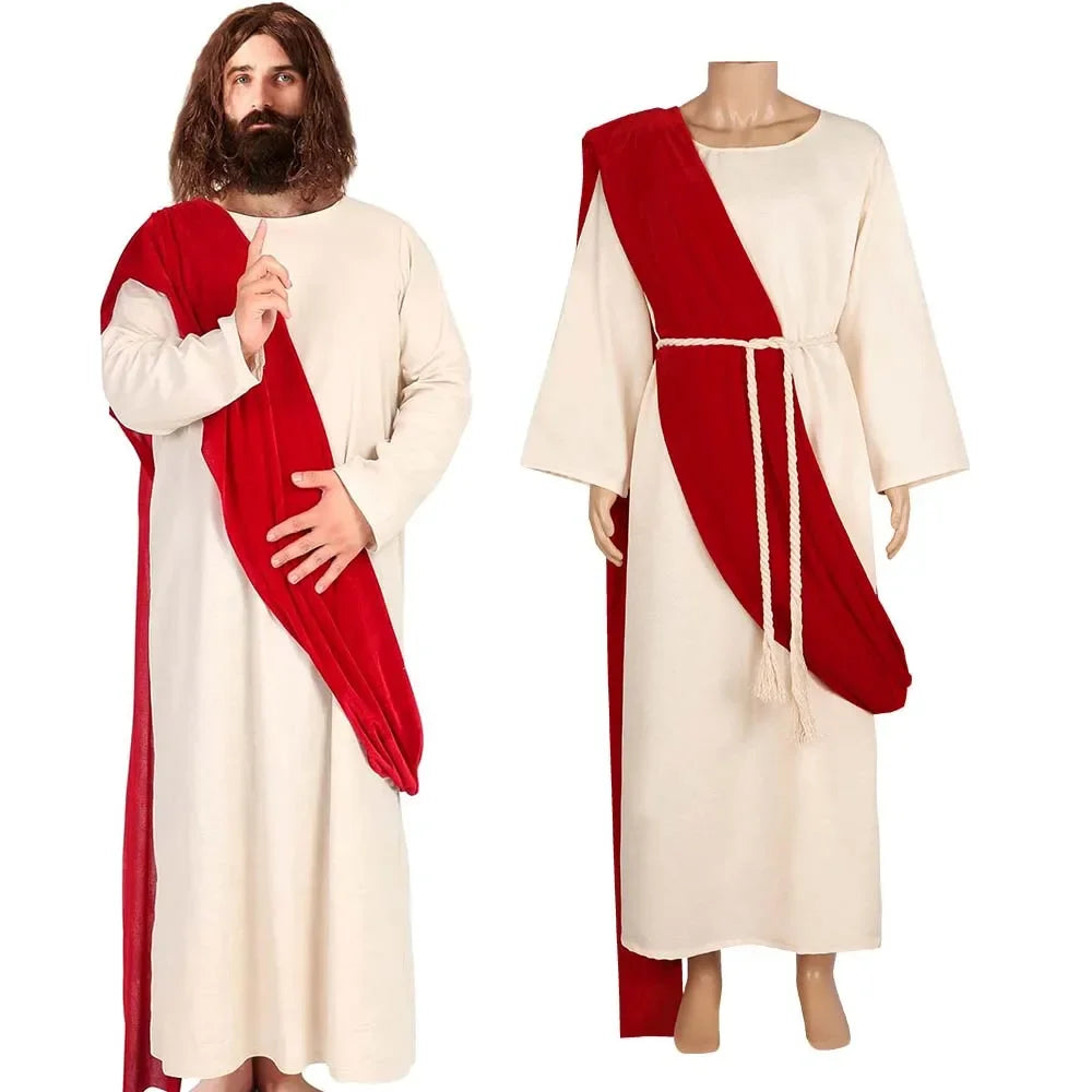 Jesus Costume for Men | Biblical Robe, Wig & Beard