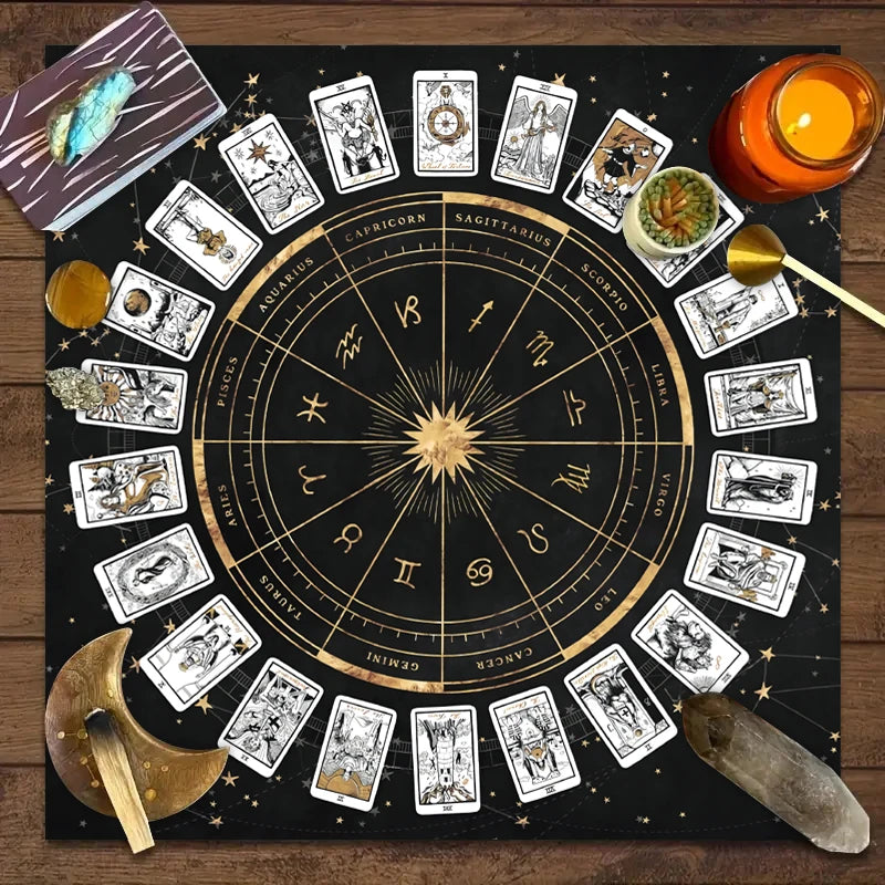 Zodiac Tarot Reading & Altar Cloth
