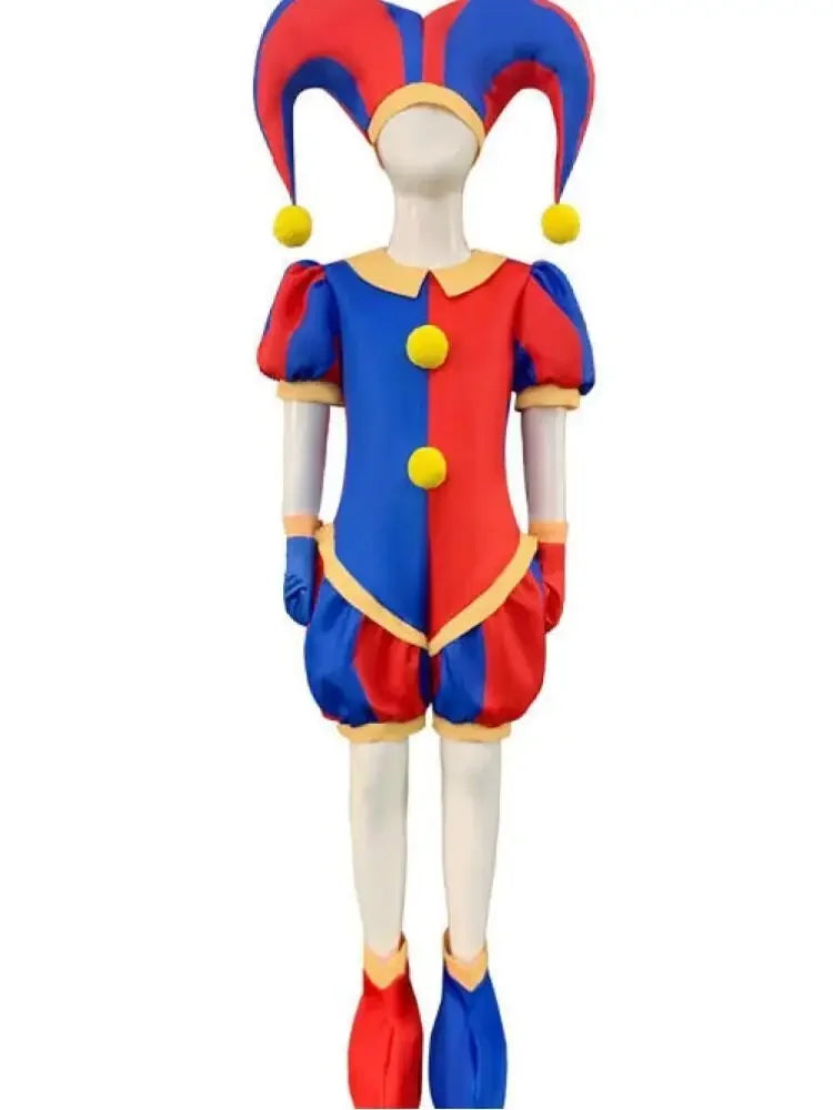 The Amazing Digital Circus Clowns Costume Kids Adult Halloween Bodysuit Costume Suit - 001 / 160