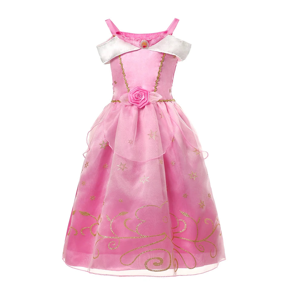 Kids' Princess Long-Haired Tower Princess Snow Kingdom Princess Ice Queen Princess Birthday Costume - alternate view 8