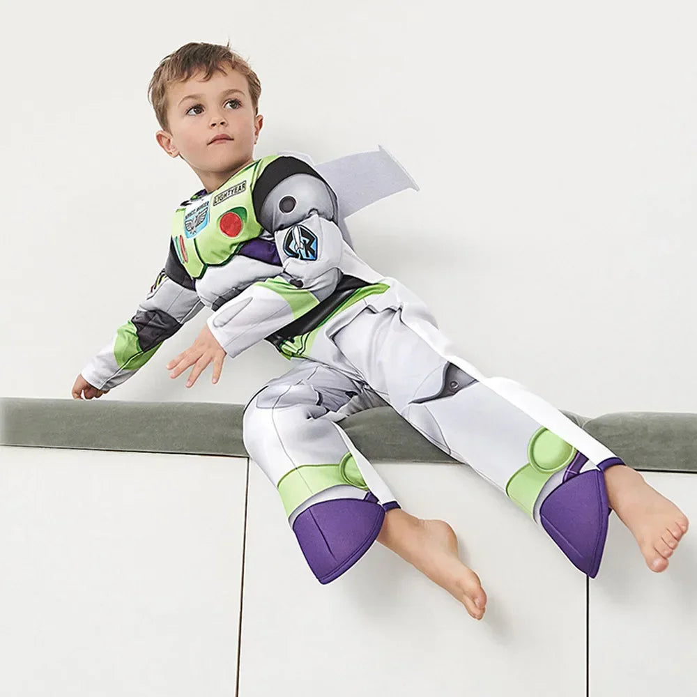 Buzz Lightyear Costume Kids Halloween Costume for Children Carnival Party Clothing