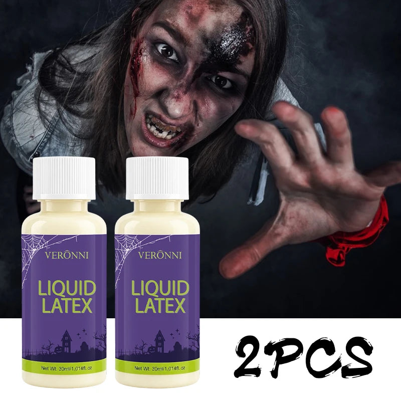 2/3pcs Liquid Latex SFX Makeup Kit Realistic Fake Skin Applicator - Realistic Wound Effects,Non-Toxic Safe - product image 6