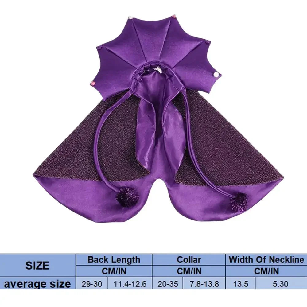 Cat Halloween Costume Comfortable Cat Wizard Outfit Witch Dog Costume Cat Cloak Witch Hat Halloween Dog Cloth - product image
