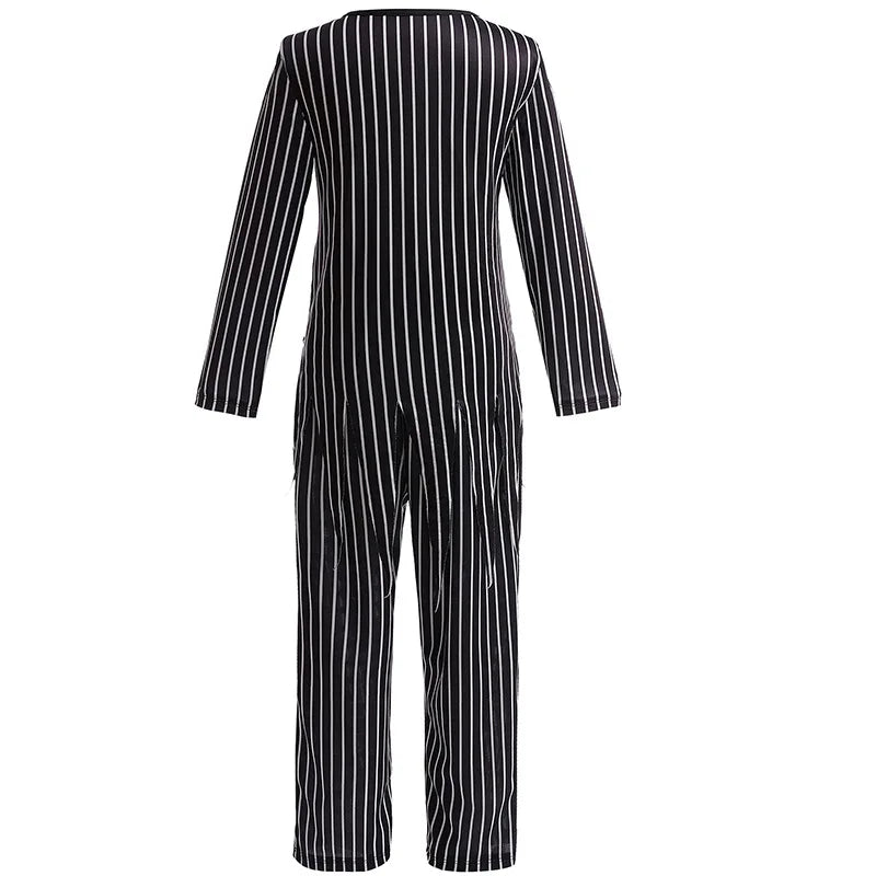 Striped Skeleton Gentleman Boys' Costume - Halloween Costume - D1222