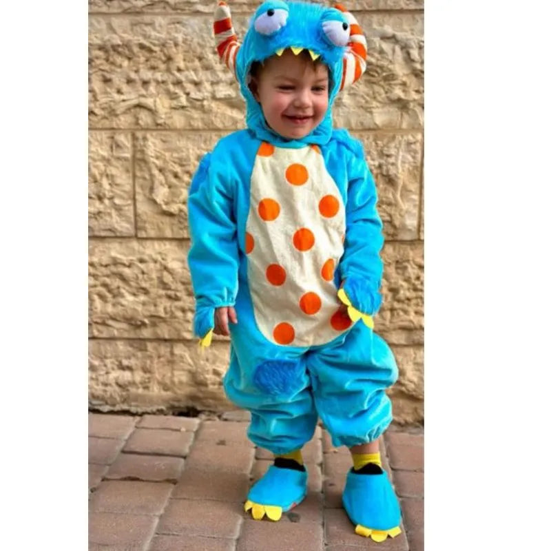 Baby Boys Girls Halloween Dinosaur Costume Romper Kids Clothing Set Toddler Co-splay Triceratops - product image 2
